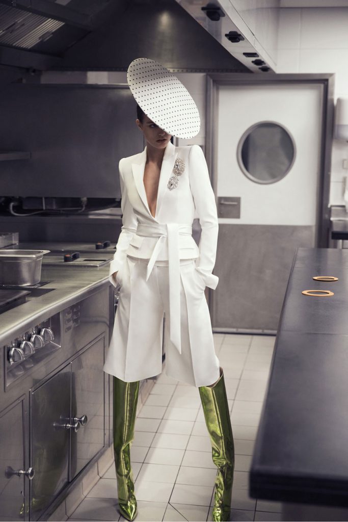 Alexandre Vauthier ss18 ready-to-wear lookbook featuring Luna Bijl