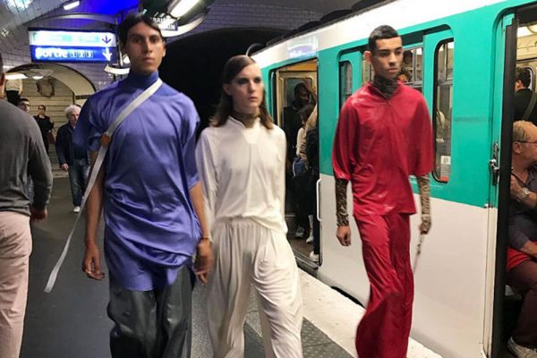 Dumitrascu SS18 Guerrilla Style Runway Took Place In A Metro Station