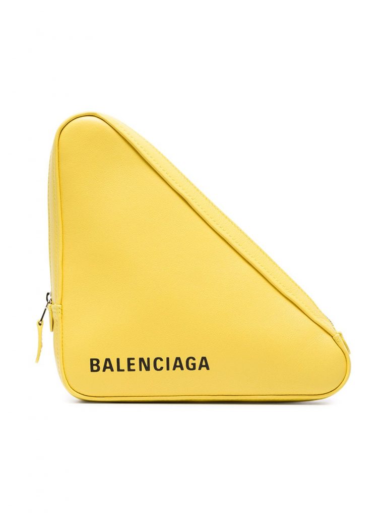 Balenciaga triangle bag yellow