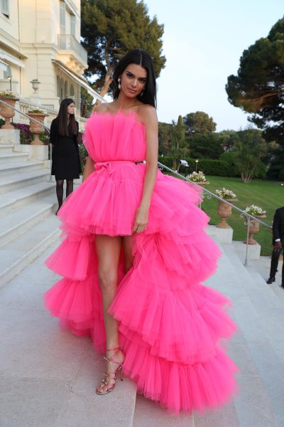 Kendall Jenner in H&M x Giambattista Valli at the AmFar gala in Cannes