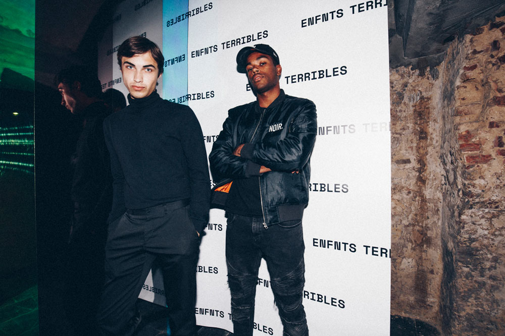 Quinten Kasch and T.J. at the Enfnts Terribles party
