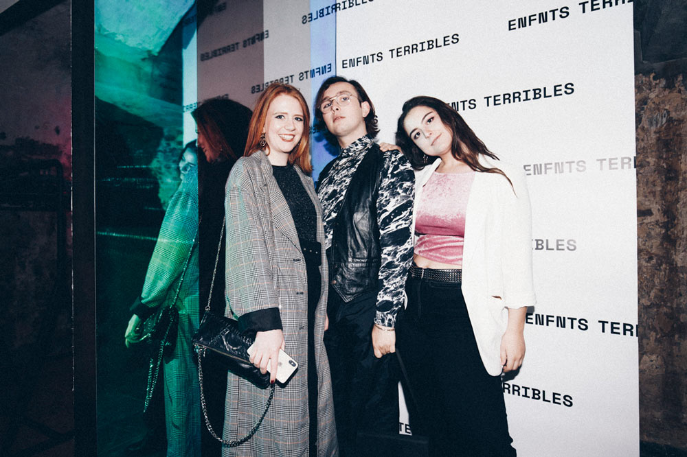 Chelsey Vanlerberghe, Maxim Meyer-Horn, Amélie Outters at the Enfnts Terribles party