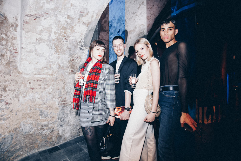 Natalia Majchrzak, Lars Mathijssens, Martyna Majchrzak and Luca Luciano at the Enfnts Terribles party