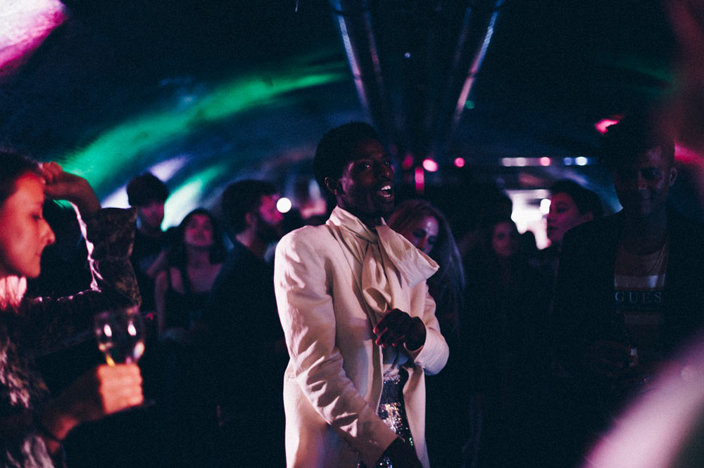 Jonathan Zegbe at the Enfnts Terribles party