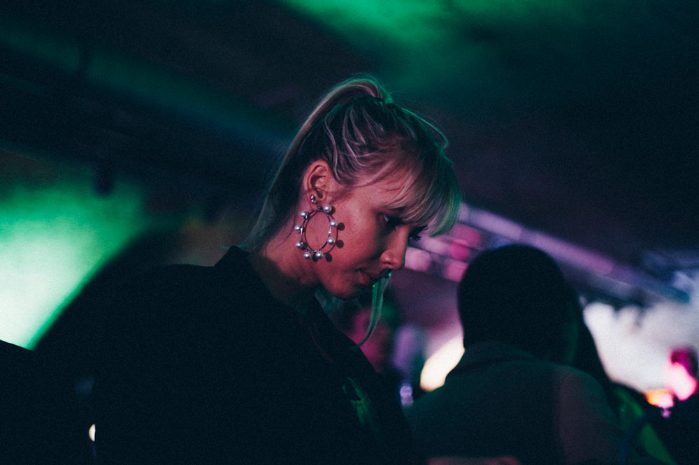 Marie Van Puyenbroeck at the Enfnts Terribles party