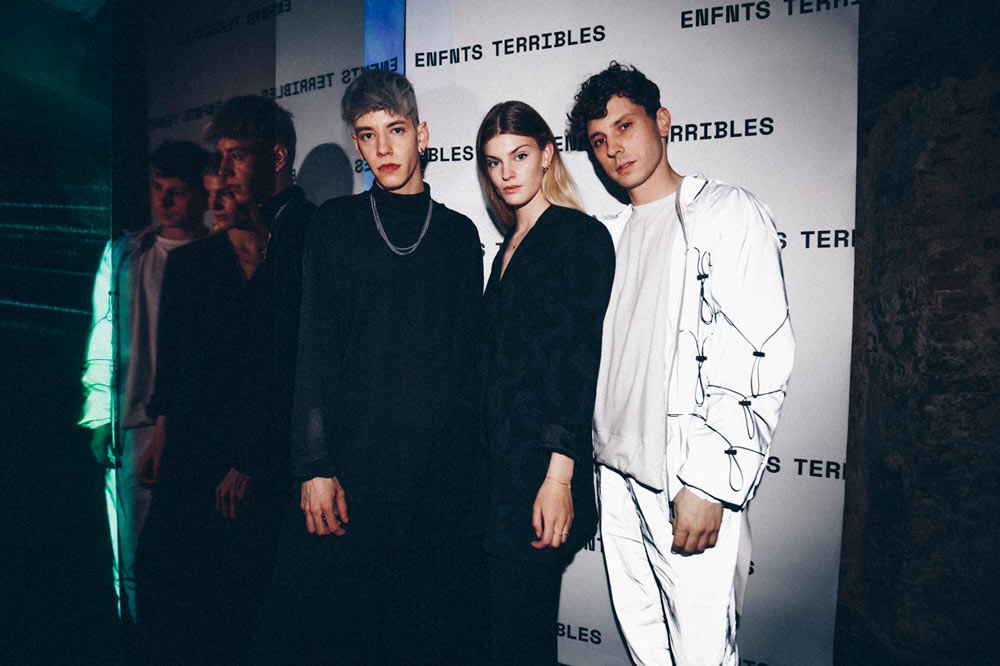 Promis3 and Emma Bale at the Enfnts Terribles party