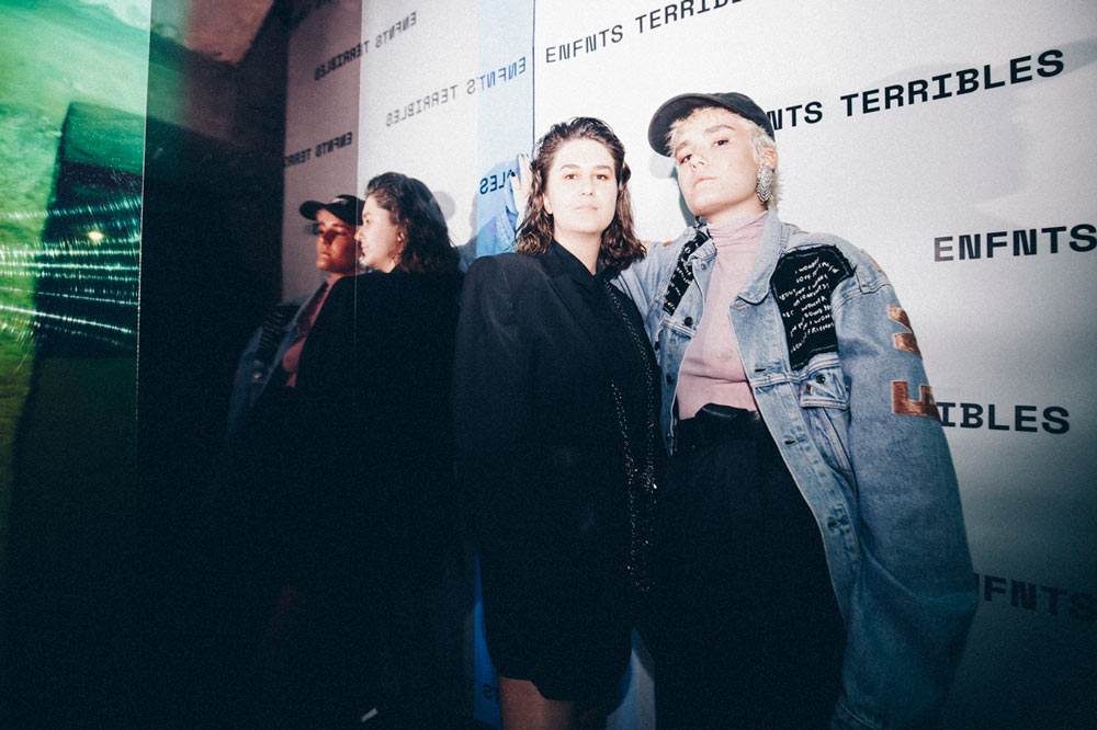 Julia and Ann Dubois Rosca at the Enfnts Terribles party
