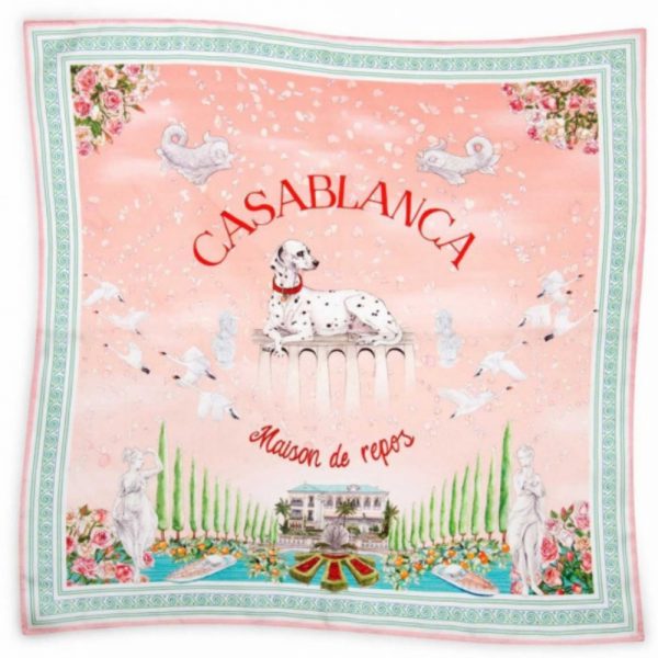 Casablanca maison de repos silk scarf