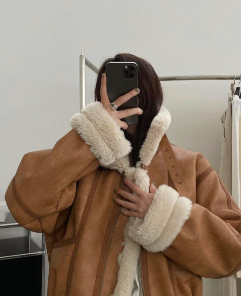 shearling coat trend FW21