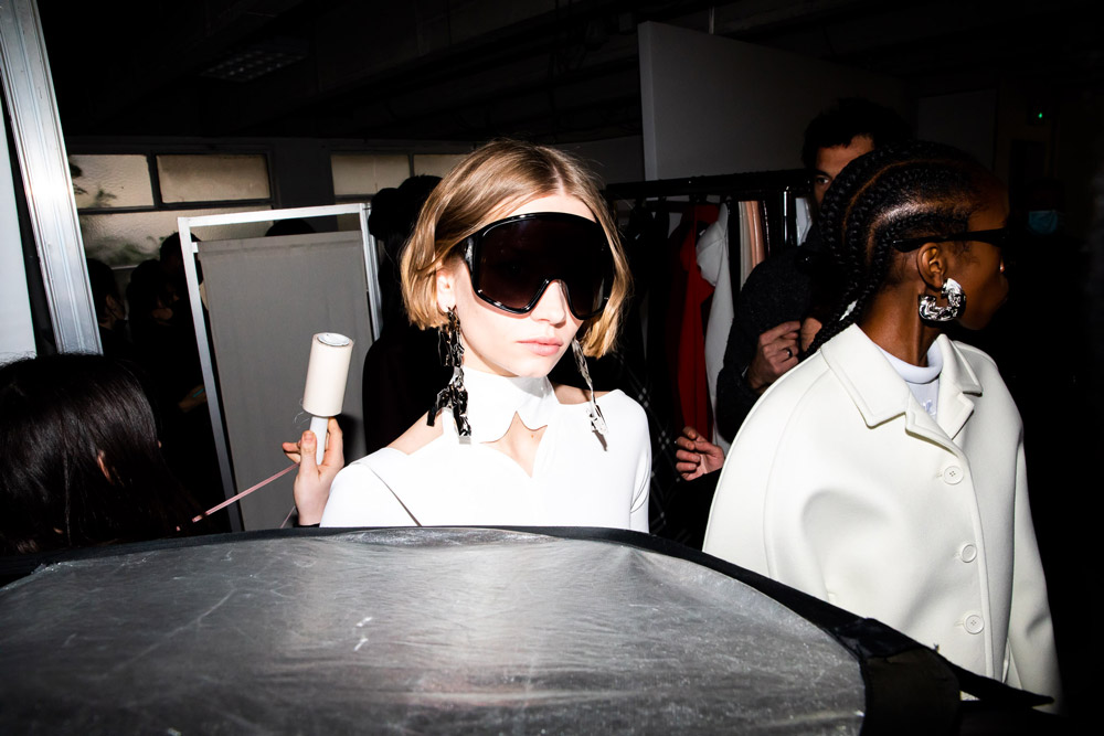 Backstage Courrèges FW2022 Paris Fashion Week